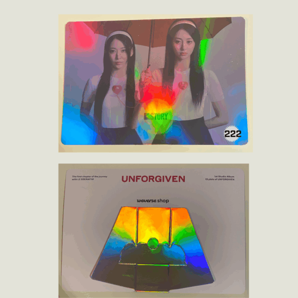 [Photocard 214-223] LE SSERAFIM - UNFORGIVEN (Weverse) - Image 3
