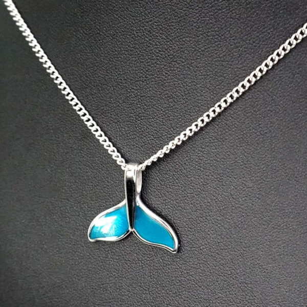 BTS Jungkook's pick - Silver / Blue Dolphin Tail Pendant Necklace(Abandoned Animals Charity Sponsorship) - Image 13