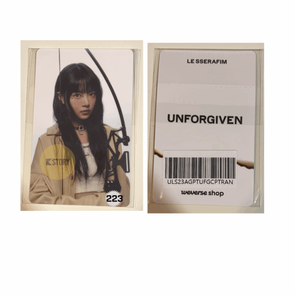 [Photocard 214-223] LE SSERAFIM - UNFORGIVEN (Weverse) - Image 4