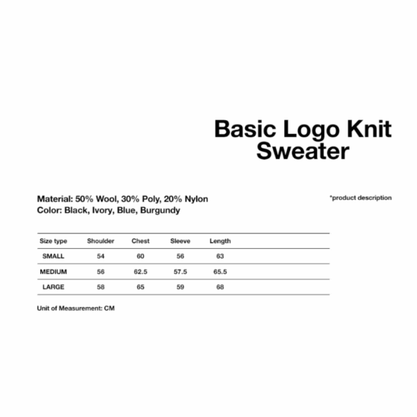 Mahagrid [Stray Kids] S/S 2023 COLLECTION BASIC LOGO KNIT SWEATER - Image 11