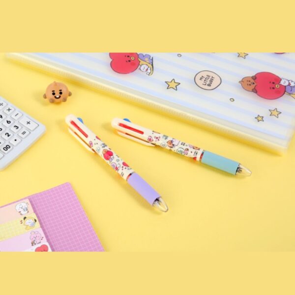 BT21 4 COLOR BALL PEN LITTLE BUDDY - Image 13