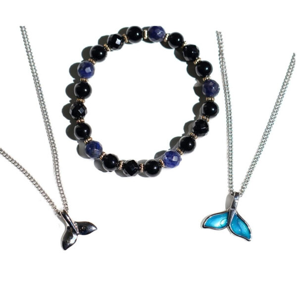 BTS Jungkook's pick - Silver / Blue Dolphin Tail Pendant Necklace(Abandoned Animals Charity Sponsorship) - Image 17