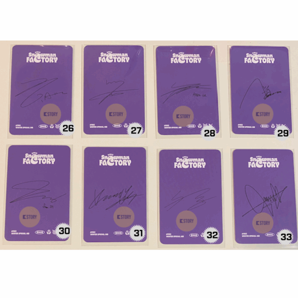 [Photocard 26 - 33] Ateez Snowman Factory (Signed) - Image 2