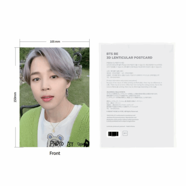 BTS LENTICULAR POSTCARD (BE) - Image 2