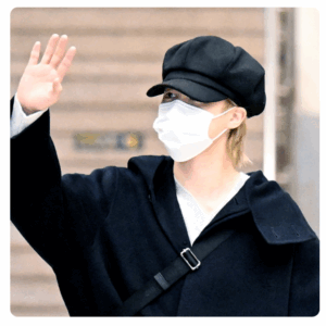 UNIVERSAL CHEMISTRY - BTS JIMIN SUGA Black Newsboy Cap