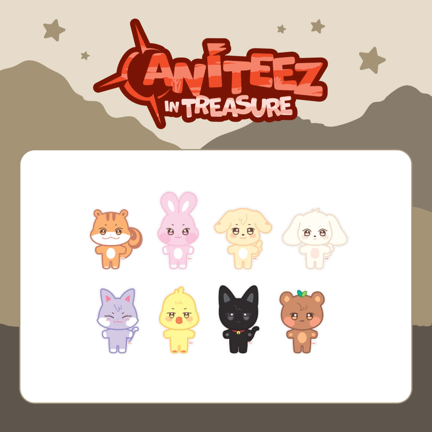 ATEEZ - ANITEEZ IN TREASURE OFFICIAL MD PLUSH DOLL