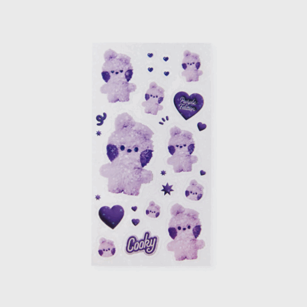 BT21 PURPLE OF WISH EDITION MININI STICKER - Image 3
