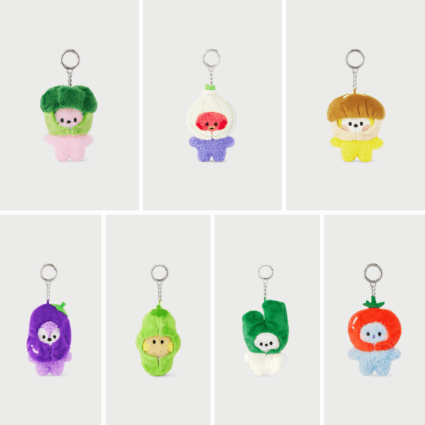 BT21 MININI VEGGIE DOLL KEYRING