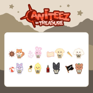 [Pre-Order] ATEEZ - ANITEEZ IN TREASURE OFFICIAL MD STITCH WAPPEN SET