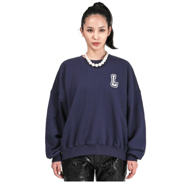 BTS JUNGKOOK PICK LAMODECHIEF SIMBOL L SWEATSHIRT (NAVY) - Image 2