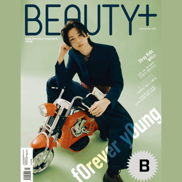 STRAY KIDS FELIX BEAUTY+ MAGAZINE 2023 FEBRUARY ISSUE - Image 5