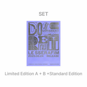 [Pre-Order] LE SSERAFIM - DIFFERENT JAPAN 4TH SINGLE ALBUM 3 SET (LIMITED A / B / STANDARD)