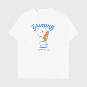 BT21 BASIC SHORT SLEEVE TSHIRT WHITE RJ
