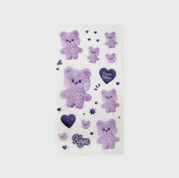 BT21 PURPLE OF WISH EDITION MININI STICKER - Image 4