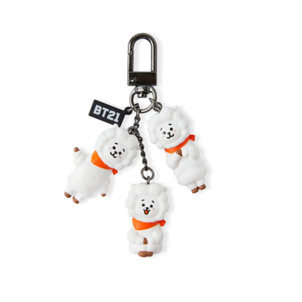 BT21 Triple Figure Keyring - Image 2