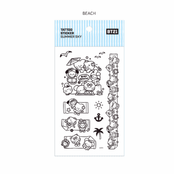 BT21 Minini TATOO Sticker - Image 14