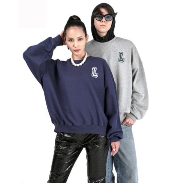 BTS JUNGKOOK PICK LAMODECHIEF SIMBOL L SWEATSHIRT (NAVY) - Image 3