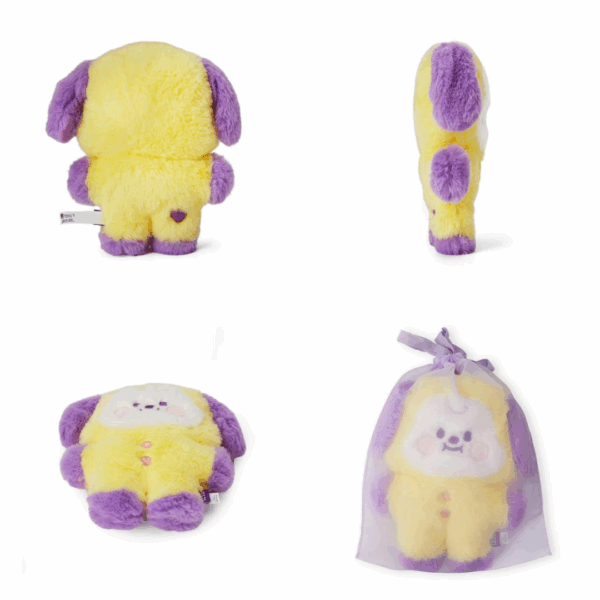 BT21 BABY FLAT FUR PURPLE HEART EDITION [STANDING DOLL] - Image 6