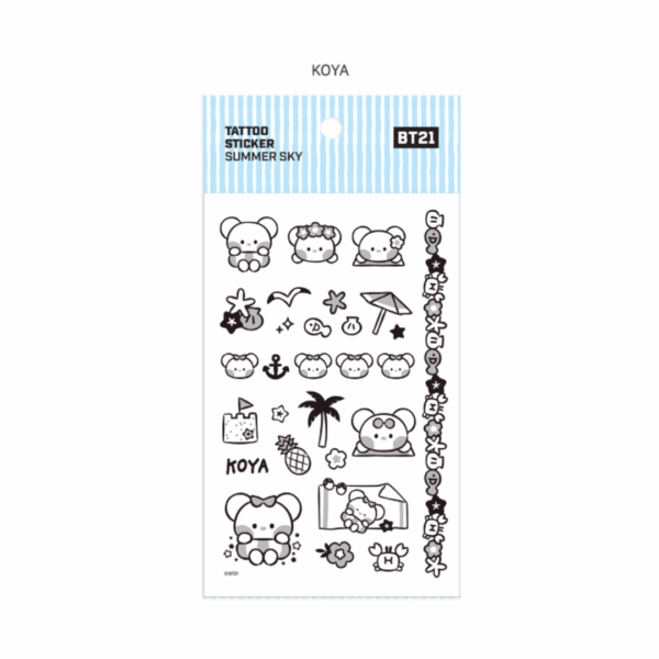 BT21 Minini TATOO Sticker - Image 15