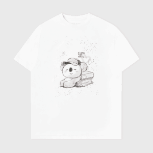 BT21 BASIC DRAWING SHORT SLEEVE TSHIRT WHITE KOYA