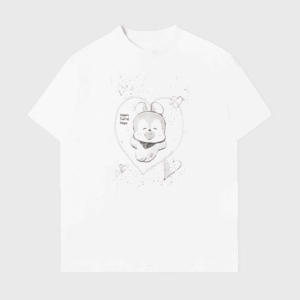 BT21 BASIC DRAWING SHORT SLEEVE TSHIRT WHITE MANG