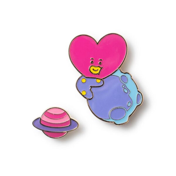 BT21 SPACE WAPPEN METAL BADGE - Image 5