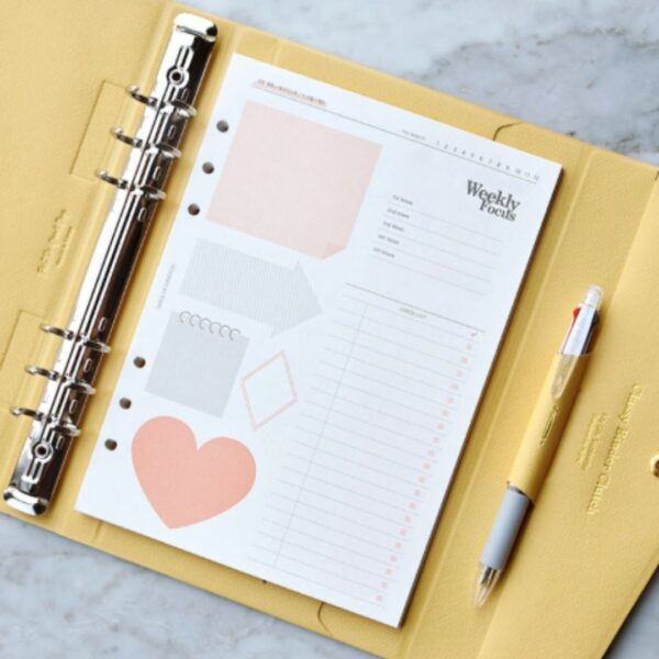 PLEPIC A5 6-ring Planner Refill (Monthly,Weekly) - Image 6