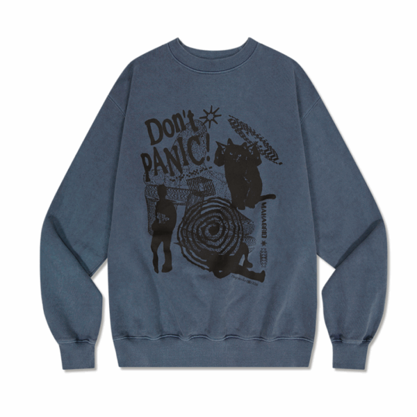 Mahagrid [Stray Kids] S/S 2023 COLLECTION DON’T PANIC PIGMENT SWEATSHIRT - Image 5