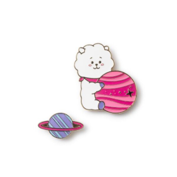 BT21 SPACE WAPPEN METAL BADGE - Image 6