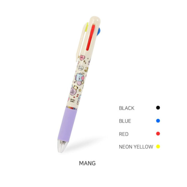 BT21 4 COLOR BALL PEN LITTLE BUDDY - Image 6