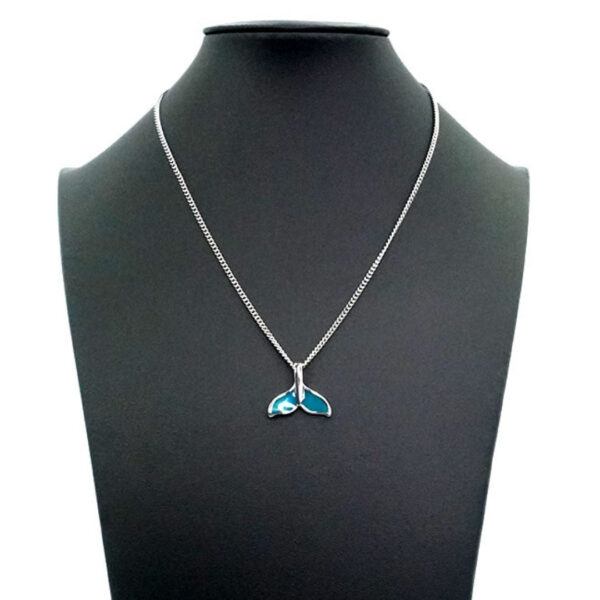 BTS Jungkook's pick - Silver / Blue Dolphin Tail Pendant Necklace(Abandoned Animals Charity Sponsorship) - Image 10