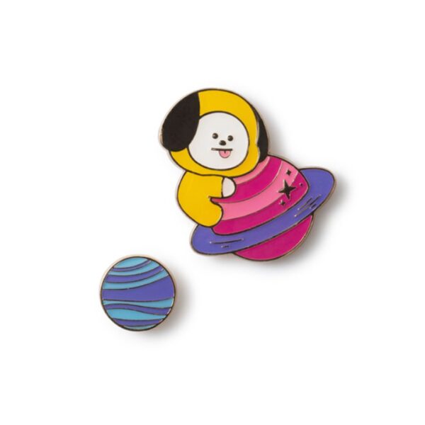 BT21 SPACE WAPPEN METAL BADGE - Image 7