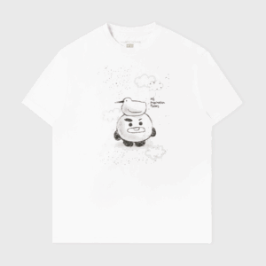 BT21 BASIC DRAWING SHORT SLEEVE TSHIRT WHITE SHOOKY