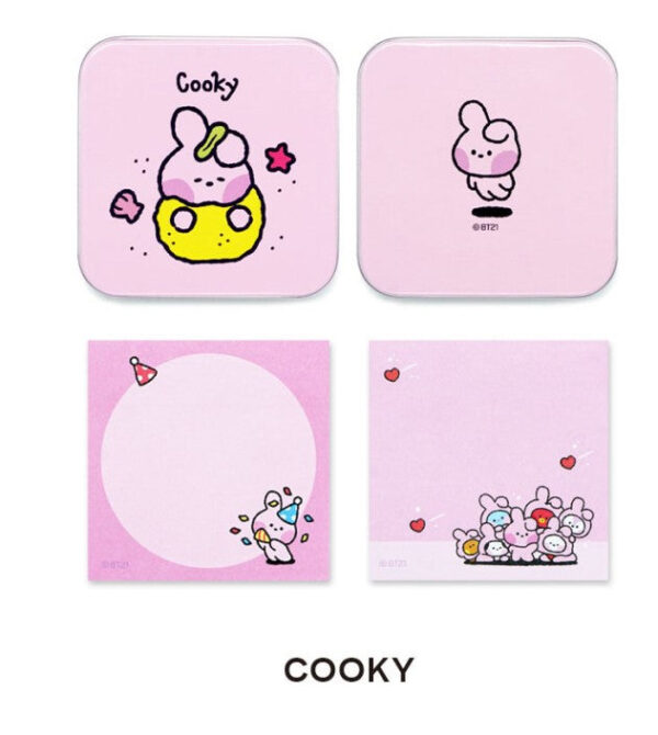 BT21 MININI TIN CASE MEMO PAD - Image 3