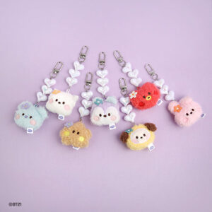 BT21 - MININI BEADS PLUSH KEYRING FACE