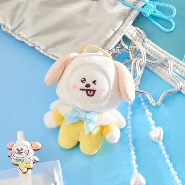 BT21 - ANGEL & VILLAIN ANGEL PLUSH KEYRING - Image 4