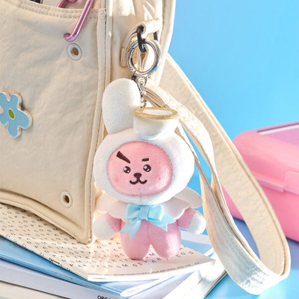 BT21 - ANGEL & VILLAIN ANGEL PLUSH KEYRING - Image 2