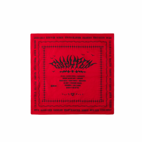 [Pre-Order] ENHYPEN - ORANGE COUNTRY CALIFORNIA POP UP OFFICIAL MD BANDANA RED