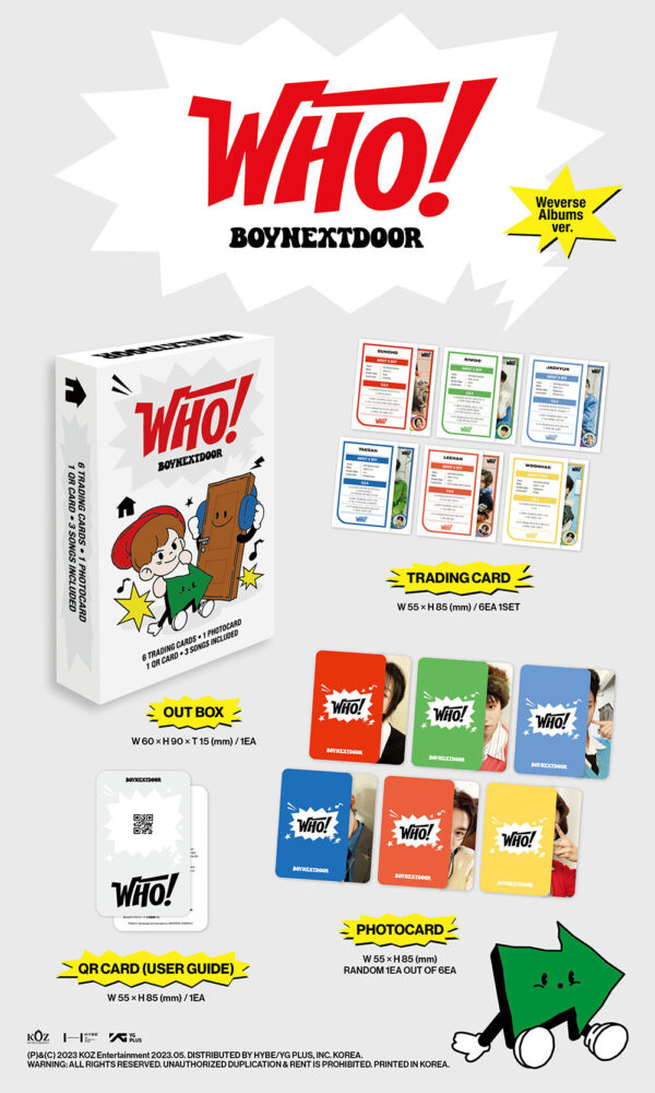 BOYNEXTDOOR - WHO 1ST SINGLE ALBUM WEVERSE ALBUMS VER. - Image 2