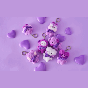 BT21 PURPLE OF WISH EDITION MINI MININI DOLL KEYRING