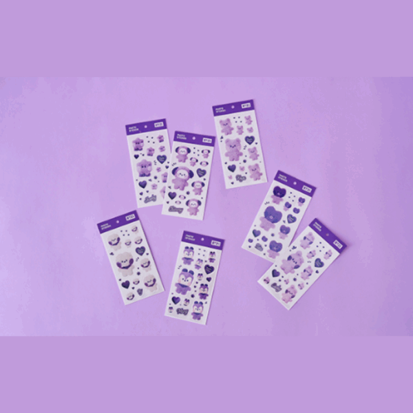 BT21 PURPLE OF WISH EDITION MININI STICKER