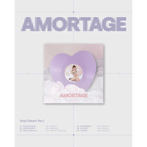 [Pre-Order] JISOO - AMORTAGE MINI ALBUM VINYL HEART VER