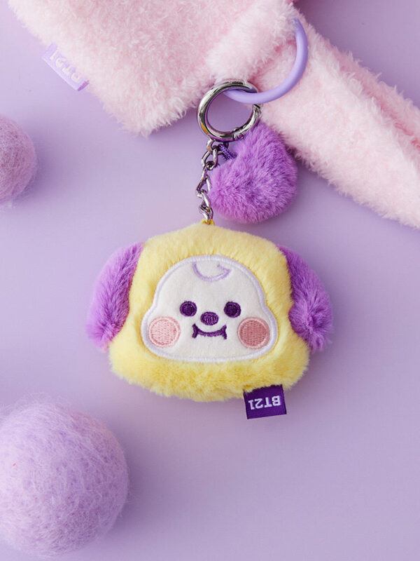BT21 BABY FLAT FUR PURPLE HEART EDITION [BAG CHARM] - Image 11