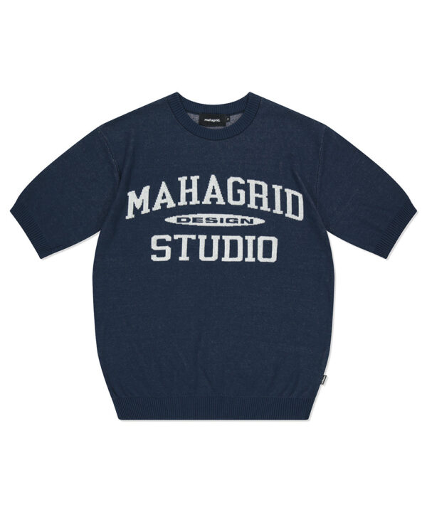 Mahagrid 2023 SUMMER COLLECTION COLLEGE LOGO HALF KNIT - Image 2