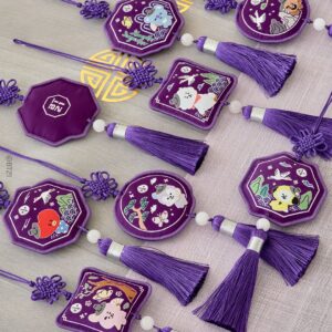 BT21 - PREMIUM K EDITION EMBROIDERED TESSLE KEYRING
