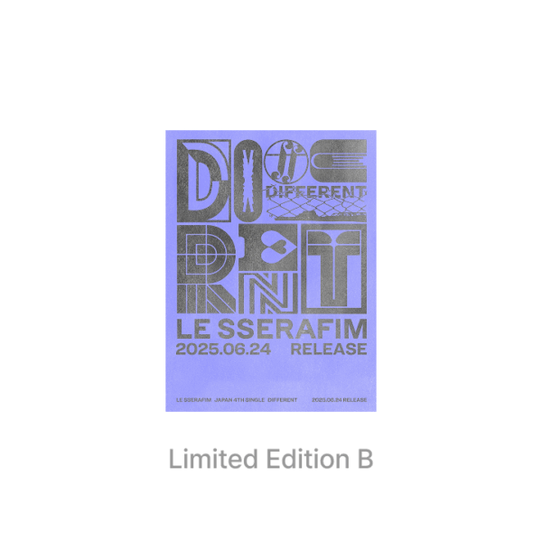 LE SSERAFIM - DIFFERENT JAPAN 4TH SINGLE ALBUM LIMITED EDITION B  (NOSTALGIC YLANG)