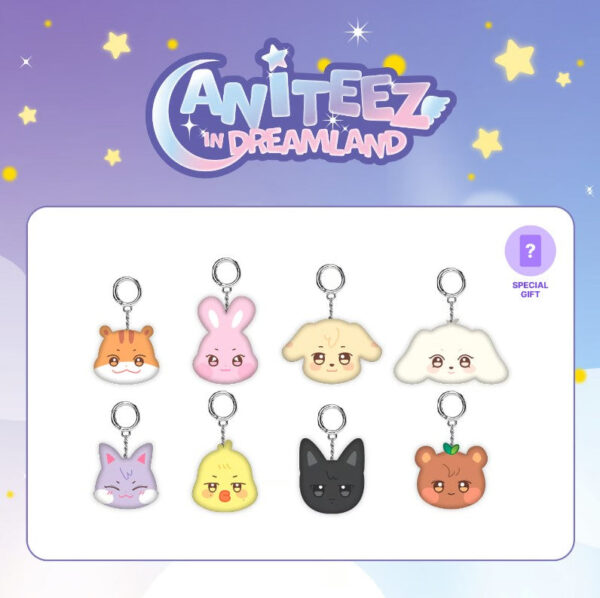 ATEEZ - ANITEEZ IN THE DREAMLAND OFFICIAL MD MINI FACE KEYRING