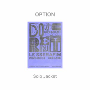 [Pre-Order] LE SSERAFIM - DIFFERENT JAPAN 4TH SINGLE ALBUM SOLO JACKET (OPTION)