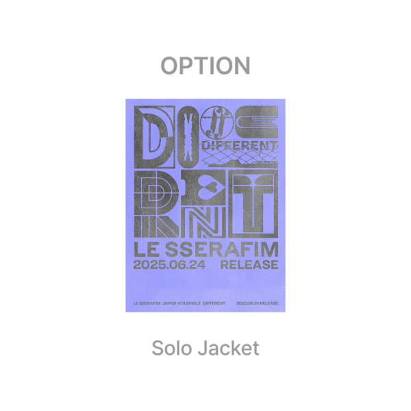 [Pre-Order] LE SSERAFIM - DIFFERENT JAPAN 4TH SINGLE ALBUM SOLO JACKET (OPTION)