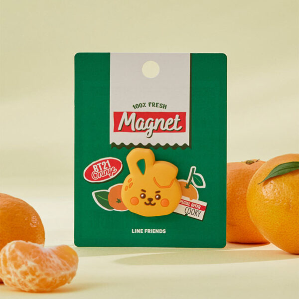 BT21 - ORANGE PARTY OFFICIAL MD BABY SILICON MAGNET - Image 2